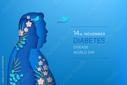 World diabetes day horizontal banner