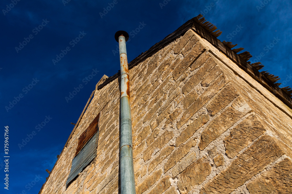 Limestone Walls of an Old Homestead Fredericksburg, Texas, USA