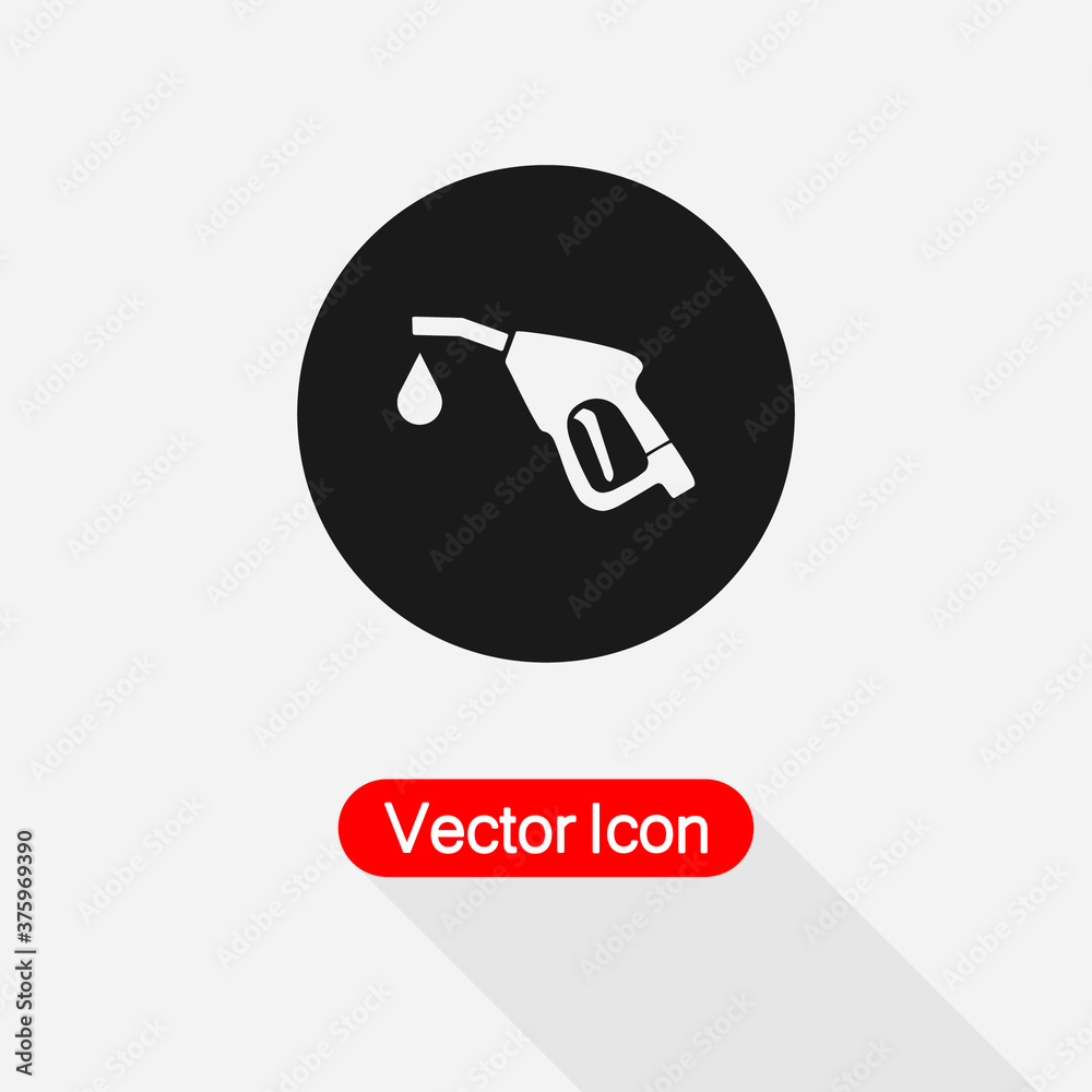 Gasoline Pump Nozzle Icon, Gas Station Icon Vector Illustration Eps10 Gasoline Pump Nozzle Icon, Gas Station Icon Vector Illustration Eps10