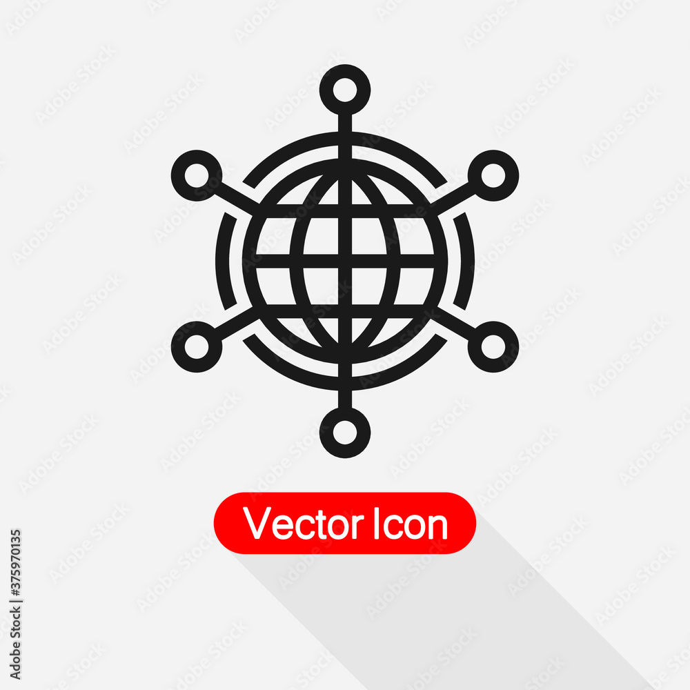 Global Networking Icon Globe Icon, Website Symbol Global Technology Or Social Network Icon Vector Illustration Eps10 Global Networking Icon Globe Icon, Website Symbol Global Technology Or Social Network Icon Vector Illustration Eps10