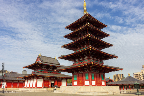 Beautiful temple in osaka (Japan)