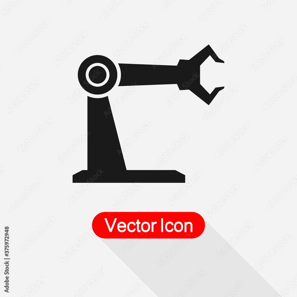 Industrial Robot Icon Vector Illustration Eps10 Industrial Robot Icon Vector Illustration Eps10