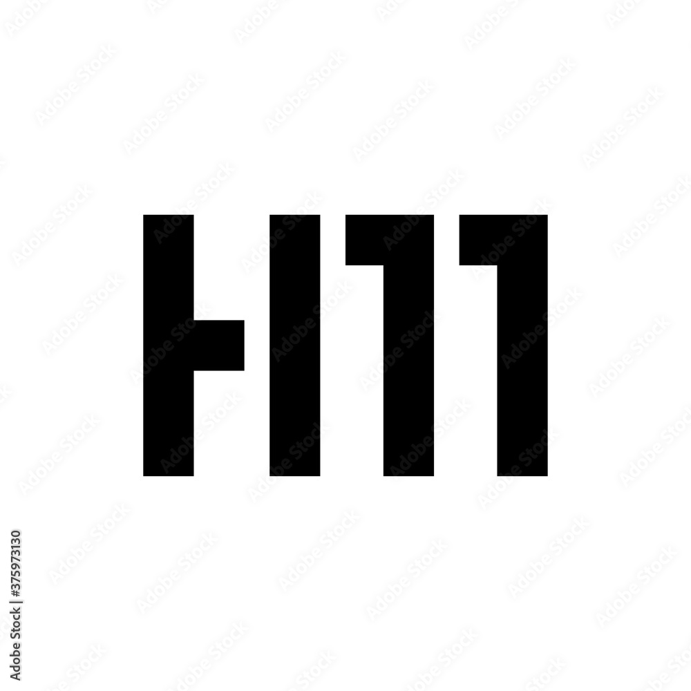 HM or MH letter logo design vector HM or MH letter logo design vector
