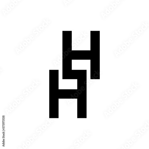 HSH letter logo design vector photo