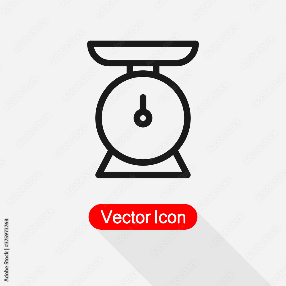 Kitchen Scale Icon Vector Illustration Eps10 Kitchen Scale Icon Vector Illustration Eps10