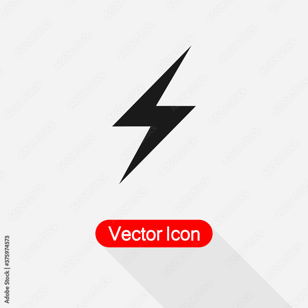 Lightning Icon, Electro Light Icon Vector Illustration Eps10 Lightning Icon, Electro Light Icon Vector Illustration Eps10