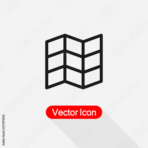 Map Vector Icon Vector Illustration Eps10