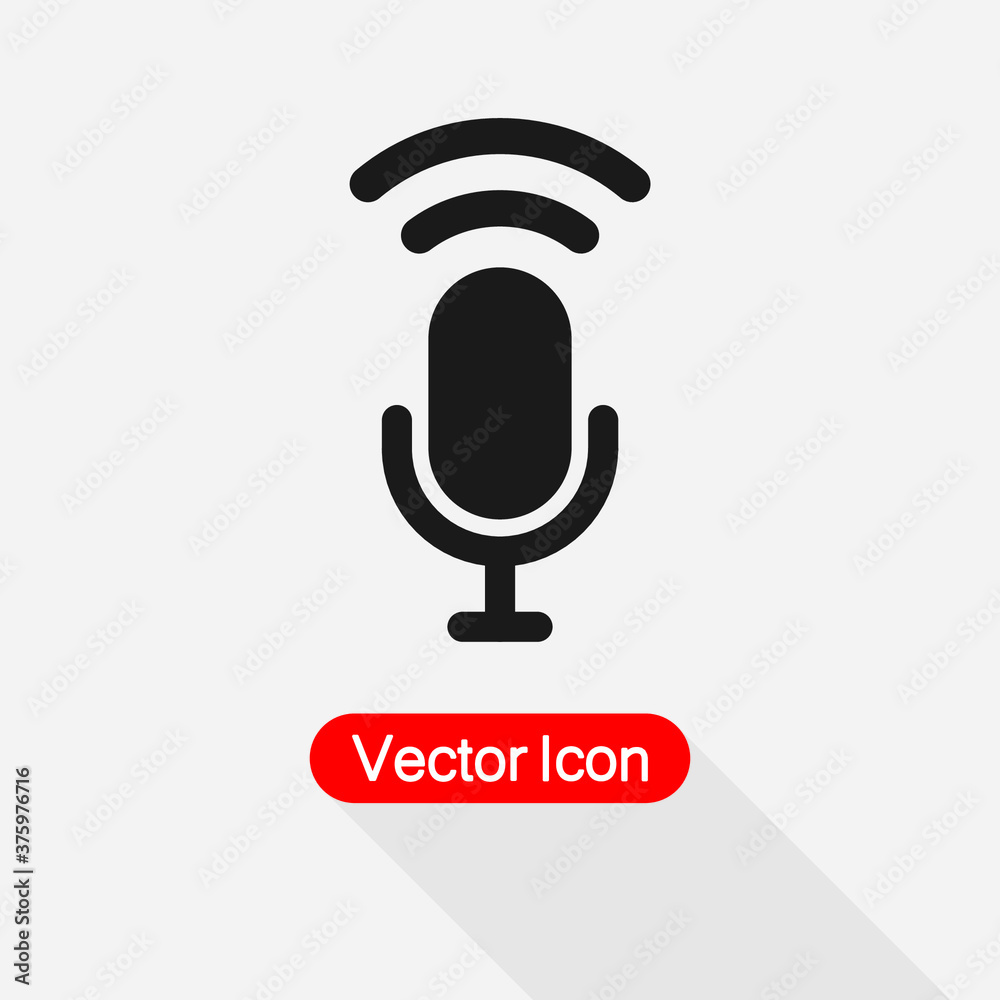 Microphone Icon Vector Illustration Eps10 Microphone Icon Vector Illustration Eps10