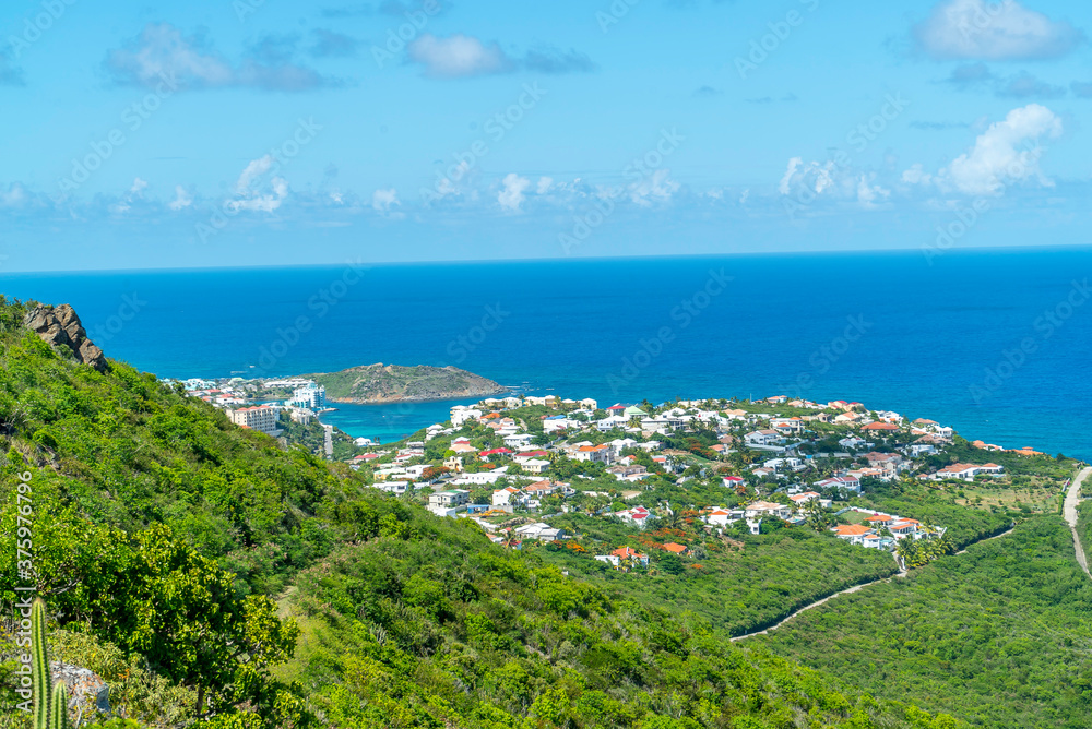 The caribbean island of St.maarten / st.martin cityscape