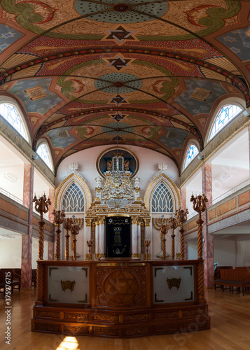 Interior of a Mexican synagogue 