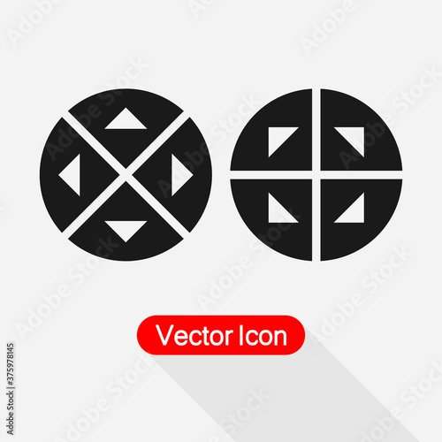 Navigation Arrows Icon Vector Illustration Eps10