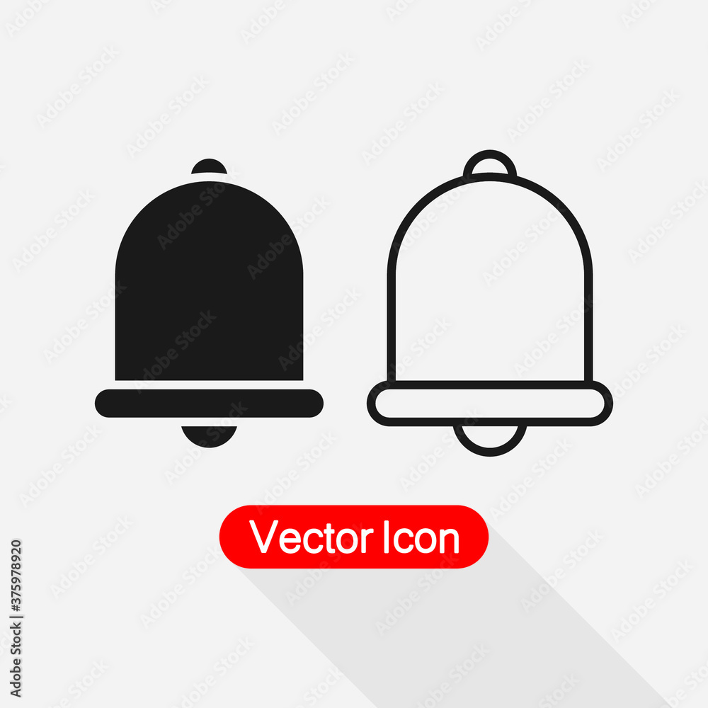 Notification Bell Icon For Incoming Inbox Message Vector Illustration Eps10 Notification Bell Icon For Incoming Inbox Message Vector Illustration Eps10