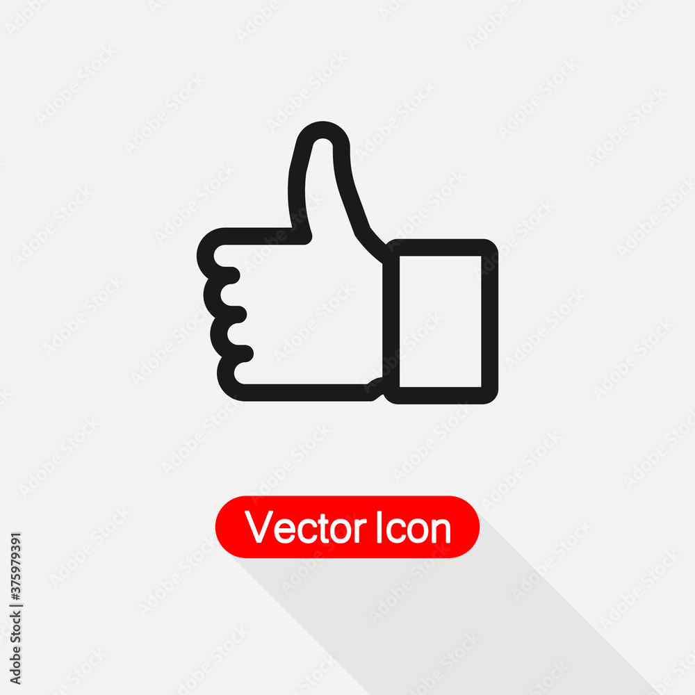 Outline Thumb up Icon Vector Illustration Eps10 Outline Thumb up Icon Vector Illustration Eps10