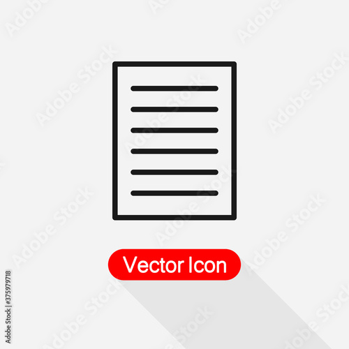 Paper Icon Vector Illustration Eps10