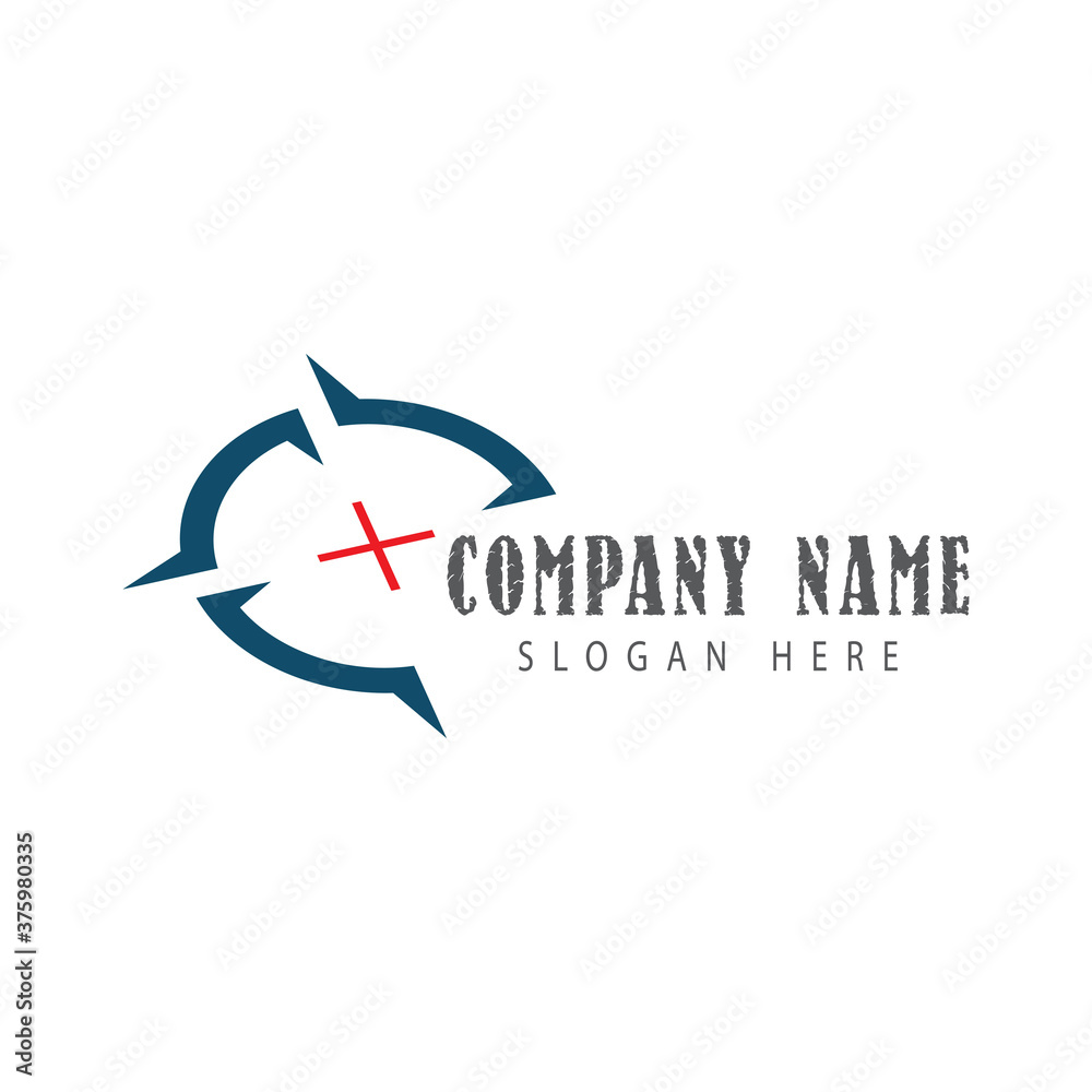 Target icon vector illustration design template Target icon vector illustration design template