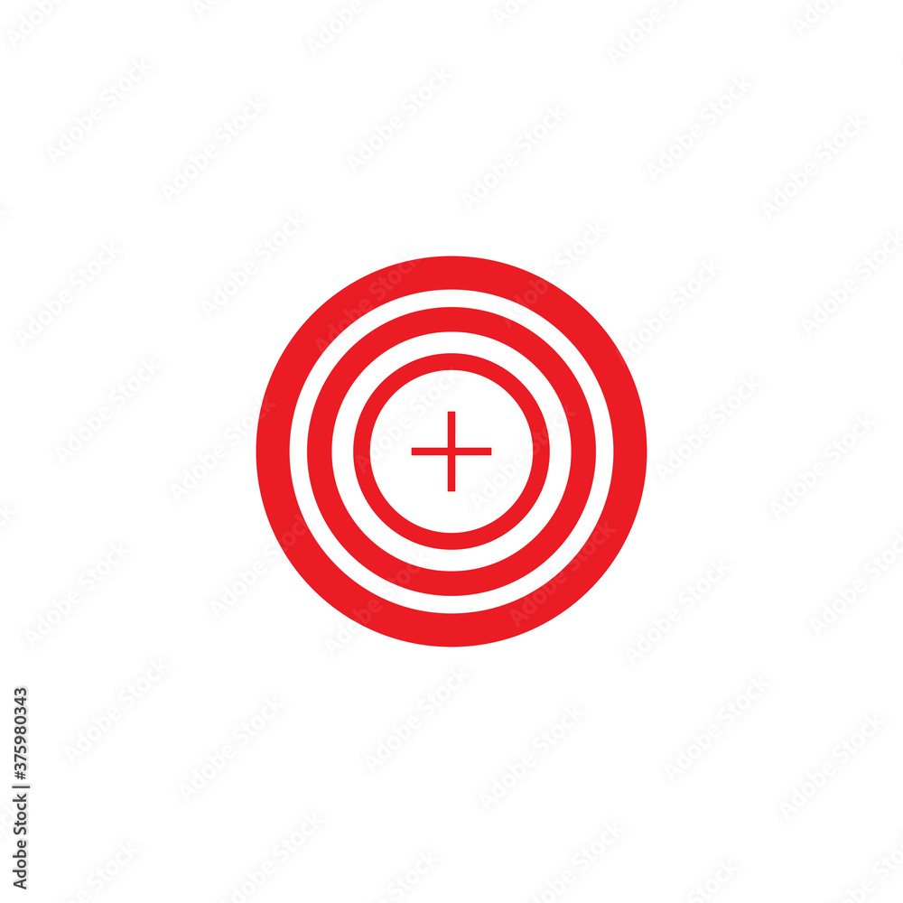 Target icon vector illustration design template Target icon vector illustration design template