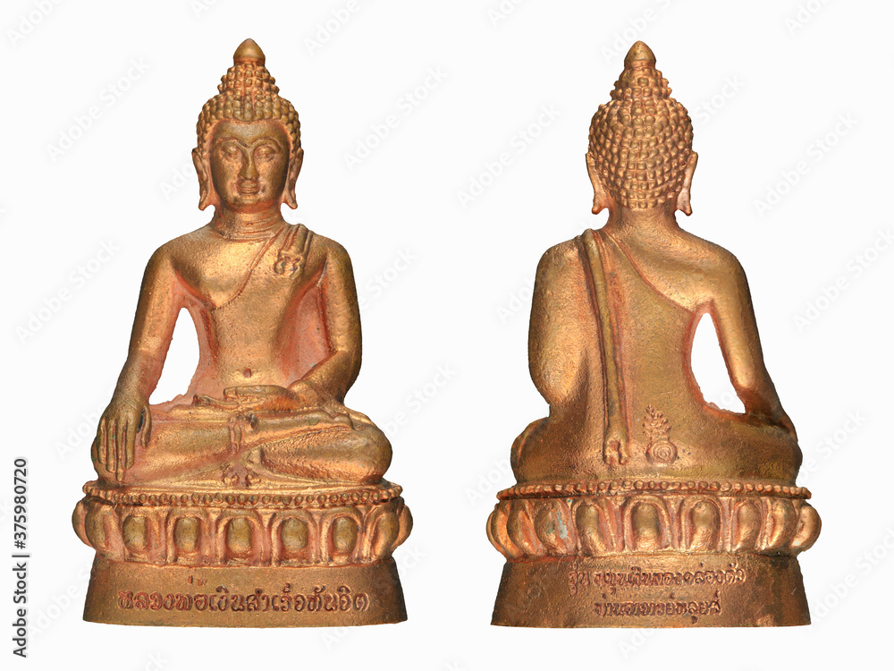 Buddha statue isolated on white background