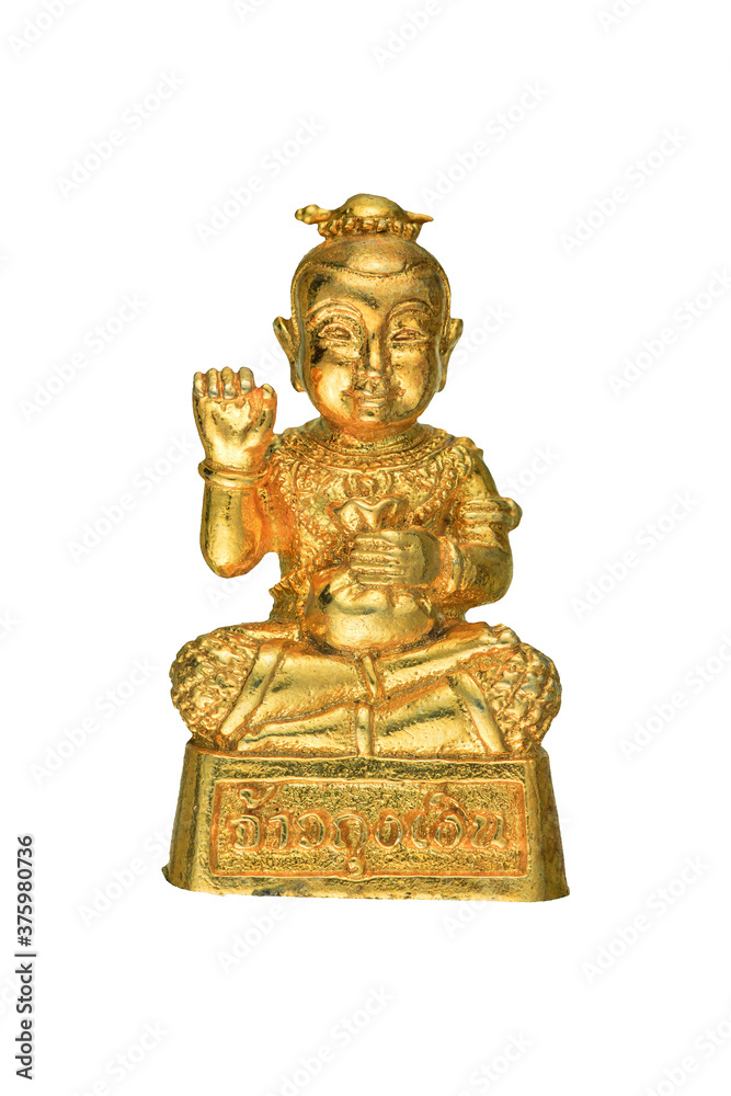 Small Buddha image or Thai amulet isolated on white background Small Buddha image or Thai amulet isolated on white background