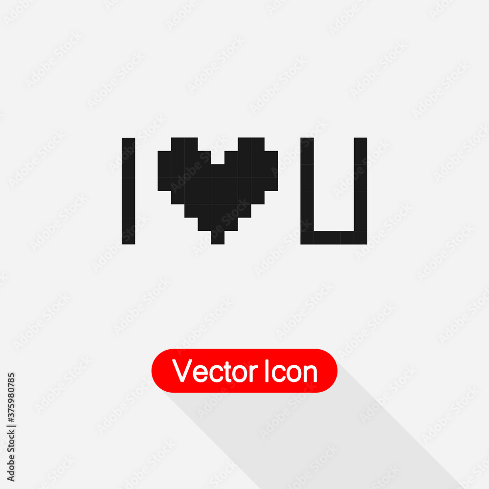 Pixel Heart Icon Pixel Art Heart I Love You Color Icon, Valentine Icon Vector Illustration Eps10 Pixel Heart Icon Pixel Art Heart I Love You Color Icon, Valentine Icon Vector Illustration Eps10