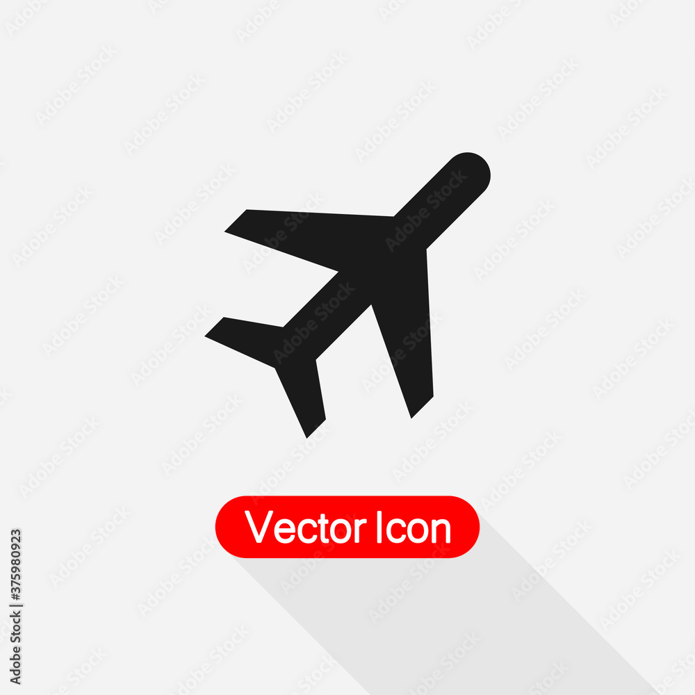 Obraz premium Plane Icon Vector Illustration Eps10