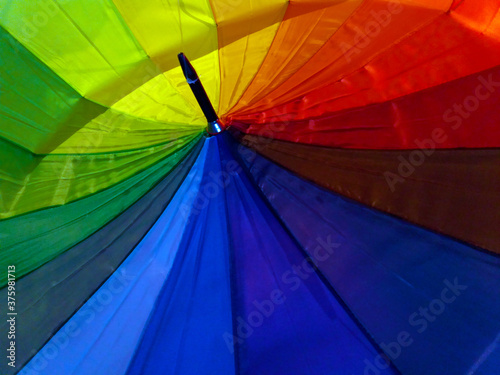 umbrella colour rainbow blue green