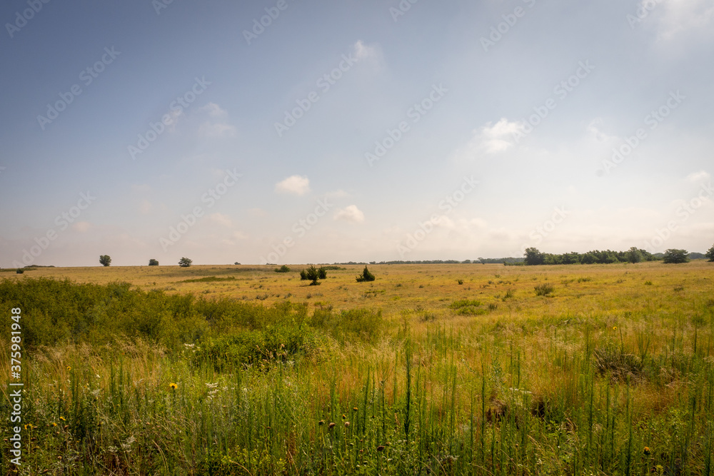 A rural countryside farmland of America.