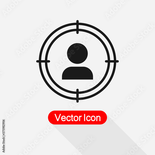 Recruitment Icon, Resume Search Icon Vector Illustration Eps10