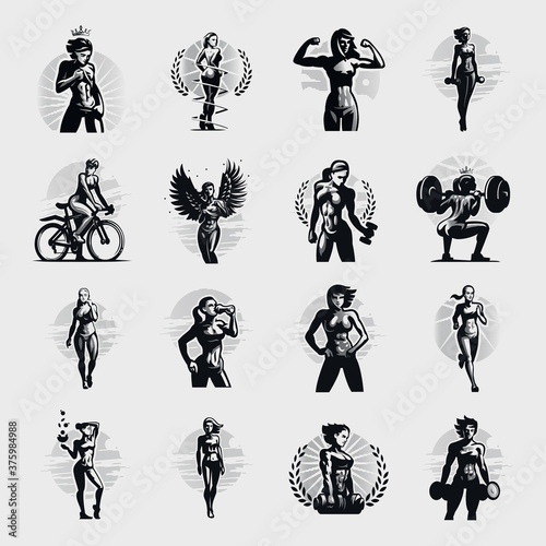 Women's fitness collection. 