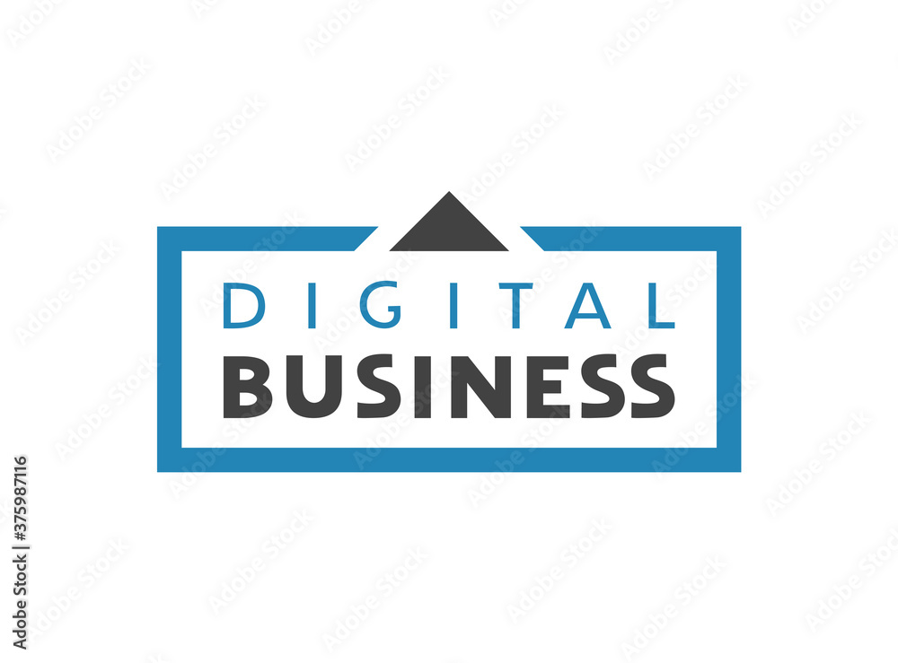 Creative design of digital business symbol Creative design of digital business symbol