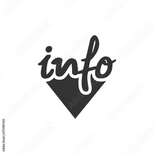 Creative design of info symbol