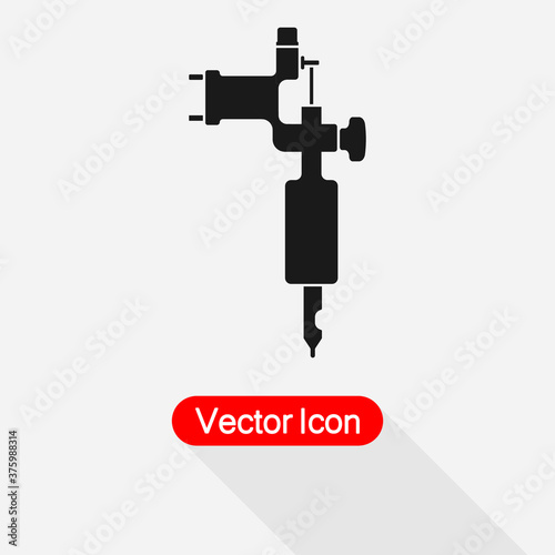 Tattoo Machine Icon Vector Illustration Eps10