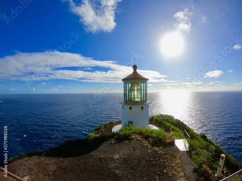lighthouse in the sea
