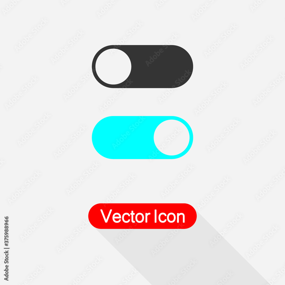 Toggle Switch Icon, On And Off Position Simple Icons Vector Illustration Eps10 Toggle Switch Icon, On And Off Position Simple Icons Vector Illustration Eps10