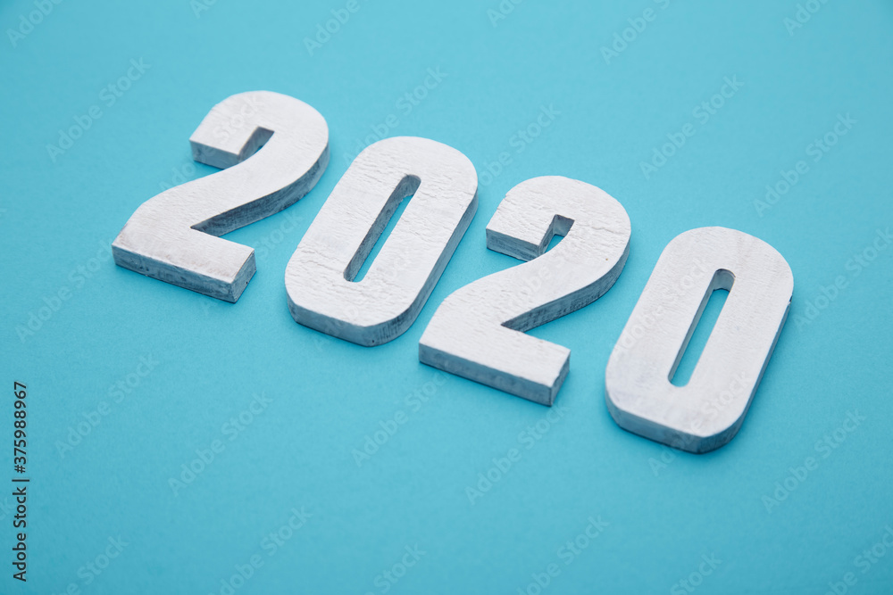 Flat lay Happy New year 2021 celebration Flat lay Happy New year 2021 celebration
