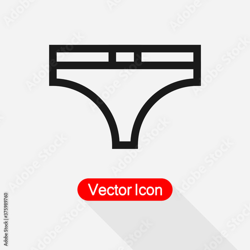 Underwear Icon Vector Illustration Eps10