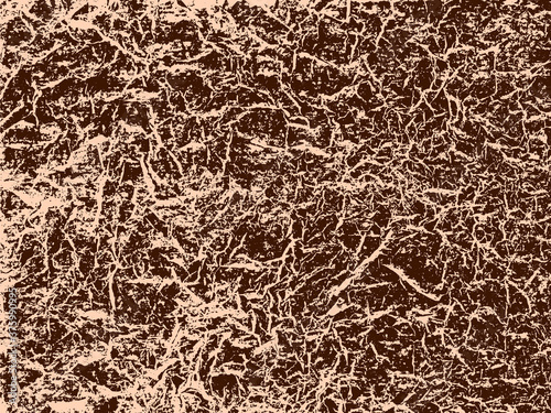 An orange and brown abstract vector texture made using scans of creased and crumpled tissue paper. The vector file has a background fill layer and a texture layer to enable rapid color scheme changes.