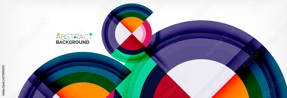 Round shapes, triangles and circles. Modern abstract background Round shapes, triangles and circles. Modern abstract background