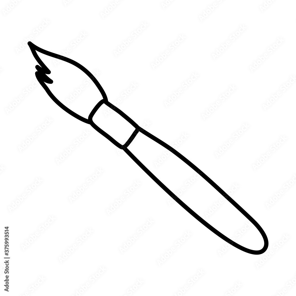 paint brush tool line style icon paint brush tool line style icon