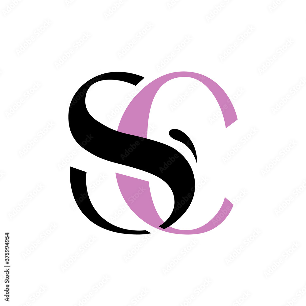 simple good initial SC Letter logo design vector graphic concept illustrations simple good initial SC Letter logo design vector graphic concept illustrations