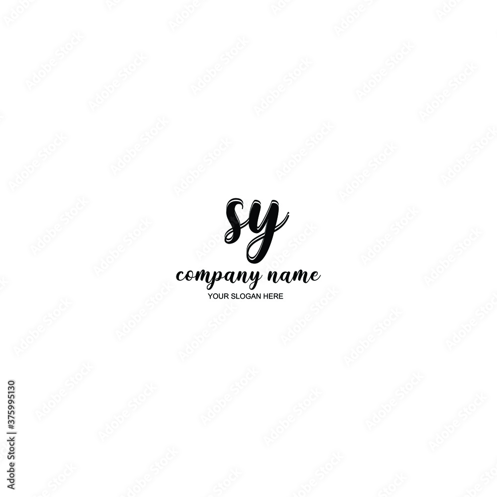 SY Initial handwriting logo template vector
SY Initial handwriting logo template vector