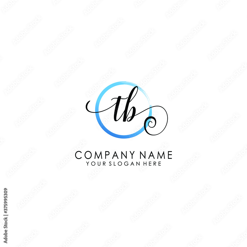 TB Initial handwriting logo template vector
TB Initial handwriting logo template vector