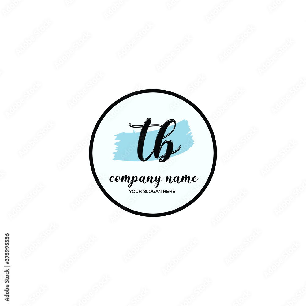 TB Initial handwriting logo template vector
TB Initial handwriting logo template vector