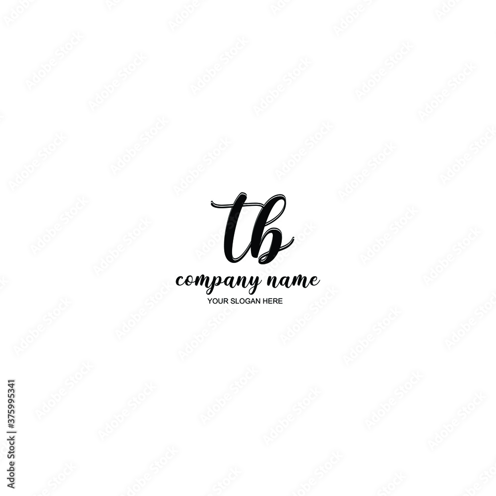 TB Initial handwriting logo template vector
TB Initial handwriting logo template vector