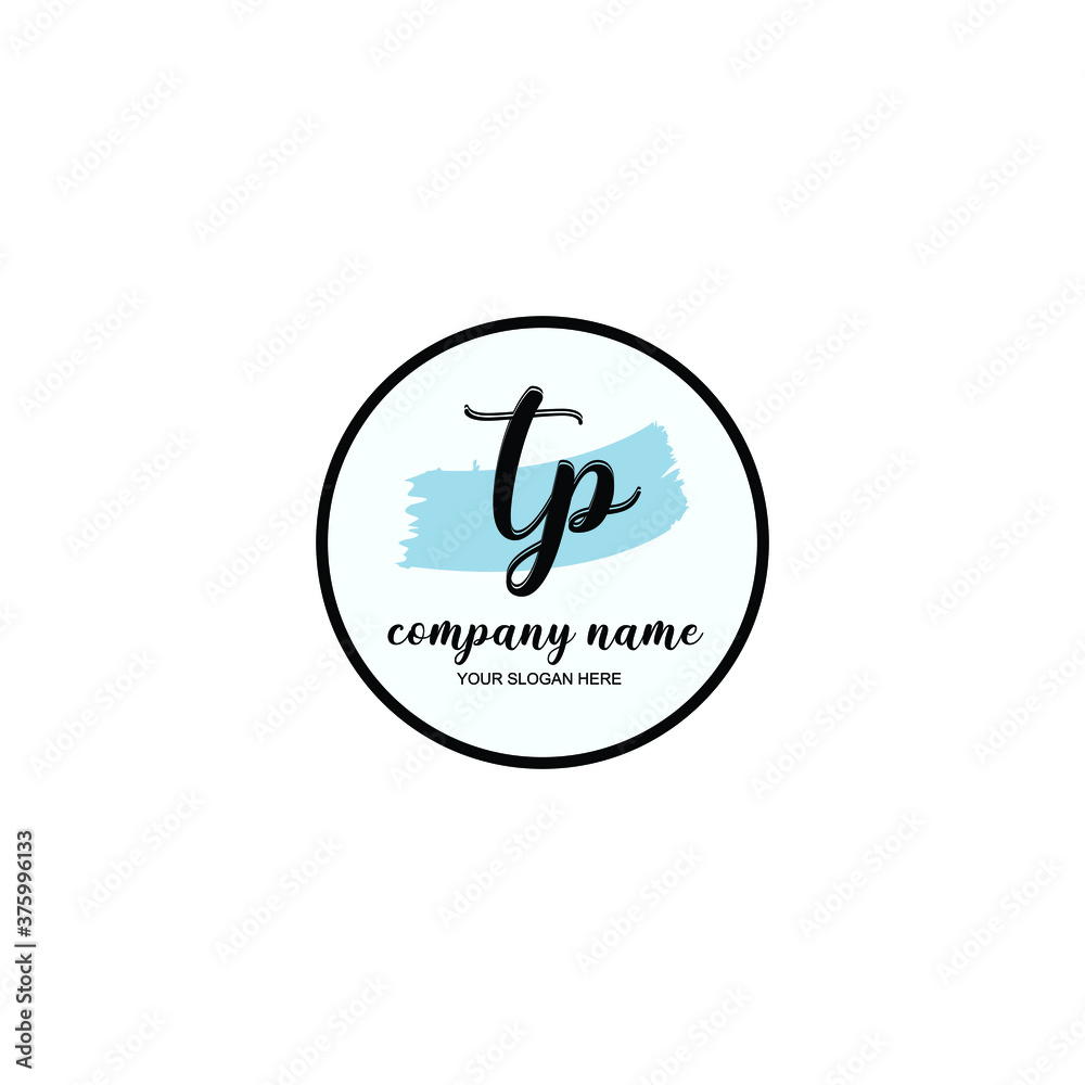 TP Initial handwriting logo template vector
TP Initial handwriting logo template vector