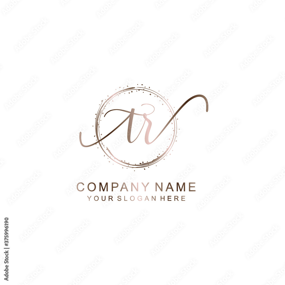 TR Initial handwriting logo template vector
TR Initial handwriting logo template vector