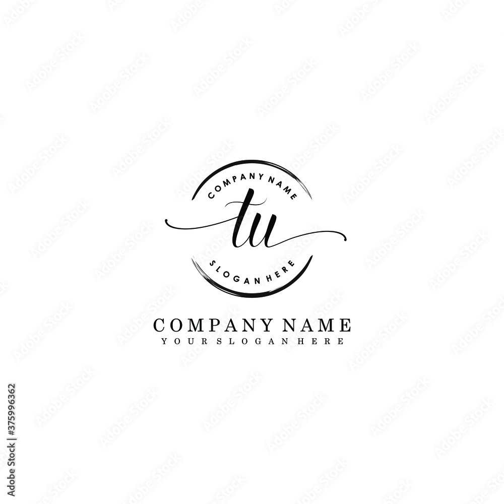 TU Initial handwriting logo template vector
TU Initial handwriting logo template vector