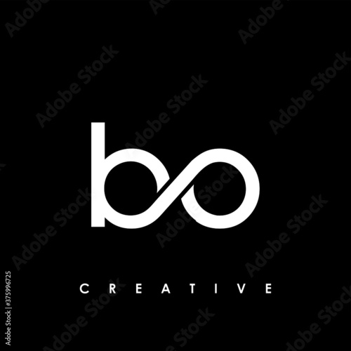bo Letter Initial Logo Design Template Vector Illustration