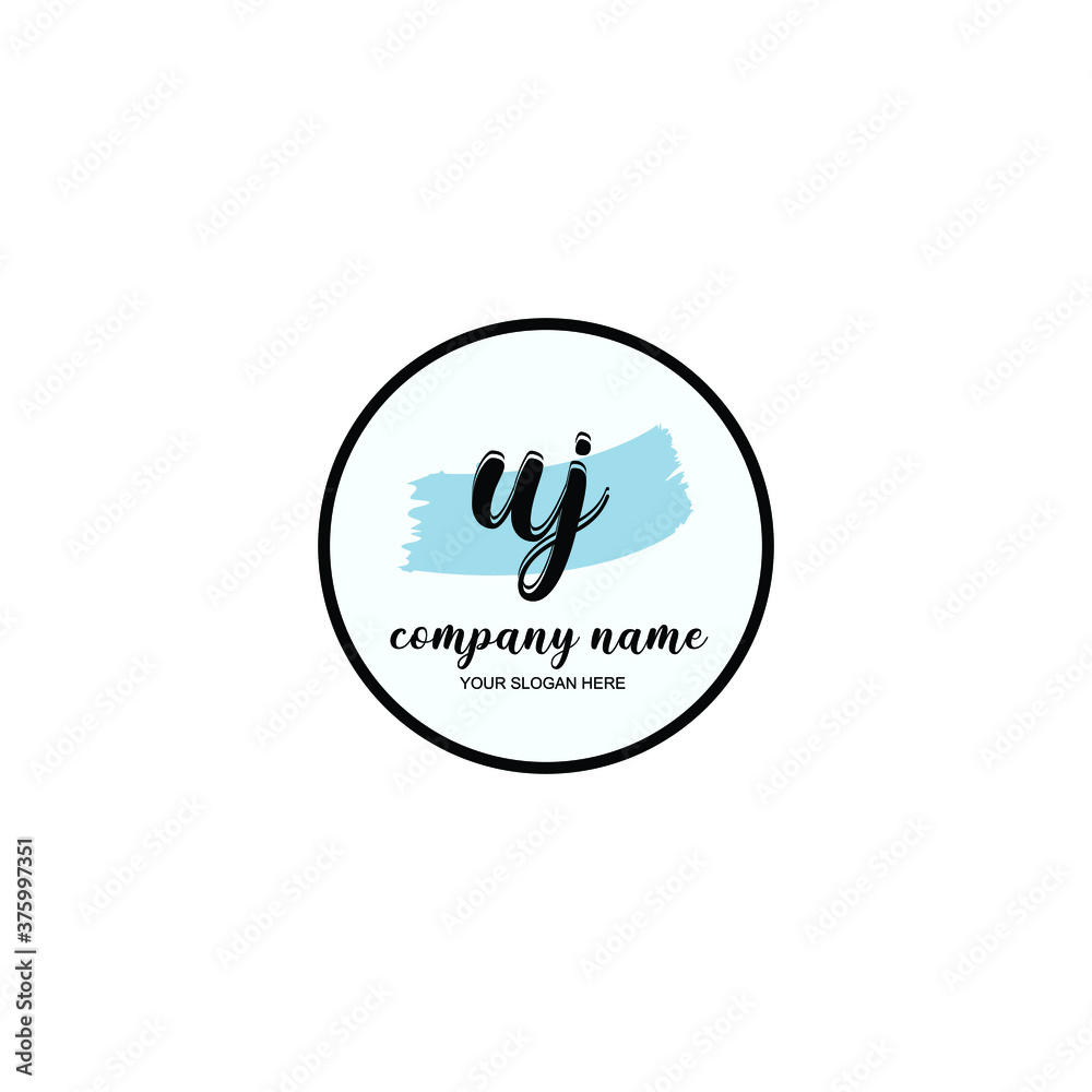 UJ Initial handwriting logo template vector
UJ Initial handwriting logo template vector