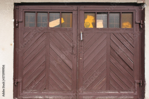 old wooden door