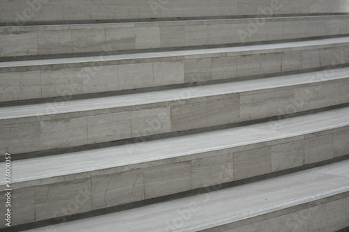 Marble steps in the museum use to go up and down